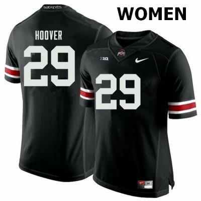 Women's Ohio State Buckeyes #29 Zach Hoover Black Nike NCAA College Football Jersey February ASQ6544VM